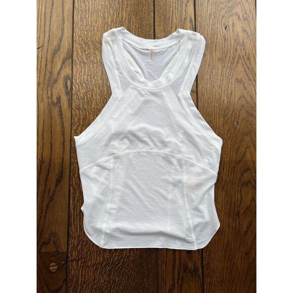 Free People Movement Women's Silver Lining Tempo Tank White NWT Size Small - Picture 1 of 10